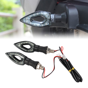 2 Stuks Motorfiets Blade Vorm Universele Led Richtingaanwijzers Korte Richtingaanwijzer Knipperlichten Knipperlichten Flashers