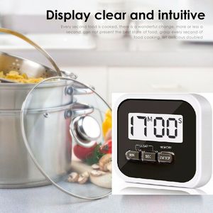 Timer da cucina digitale LCD magnetico Timer da cucina conto alla rovescia orologio temporizzatore allarme forte segnale acustico