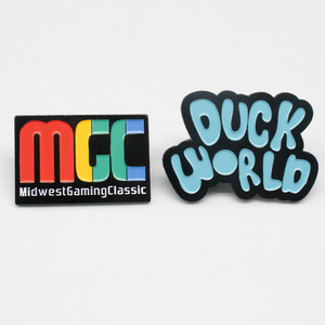 No Minimum Direct Factory Metal Pin Custom Simple Logo Brand <strong>Name</strong> Your Own Design Soft Enamel Pins - Product Image 2