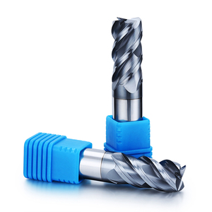 DOHRE özelleştirilmiş katı karbür CNC 4 flüt kare frezeler yönlendirici Bit CNC paslanmaz çelik için - Product Image 4