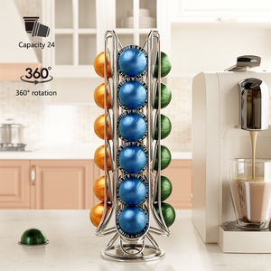 24Pcs Công Suất Sắt Xoay Cà Phê Viên Nang Giá Chủ Đứng Loại Đa Chức Năng Sử Dụng Cho Lưu Trữ Tương Thích Với Vertuo Pod - Product Image 2