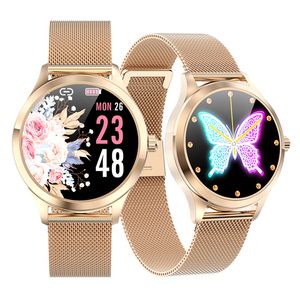 A buon mercato Le Donne di Smart Orologio LW07 Musica Cronometro <span class=keywords><strong>Timer</strong></span> Rotonda Android Smartwatch per gli uomini con Frequenza Cardiaca Misuratore di Pressione Sanguigna di Ossigeno