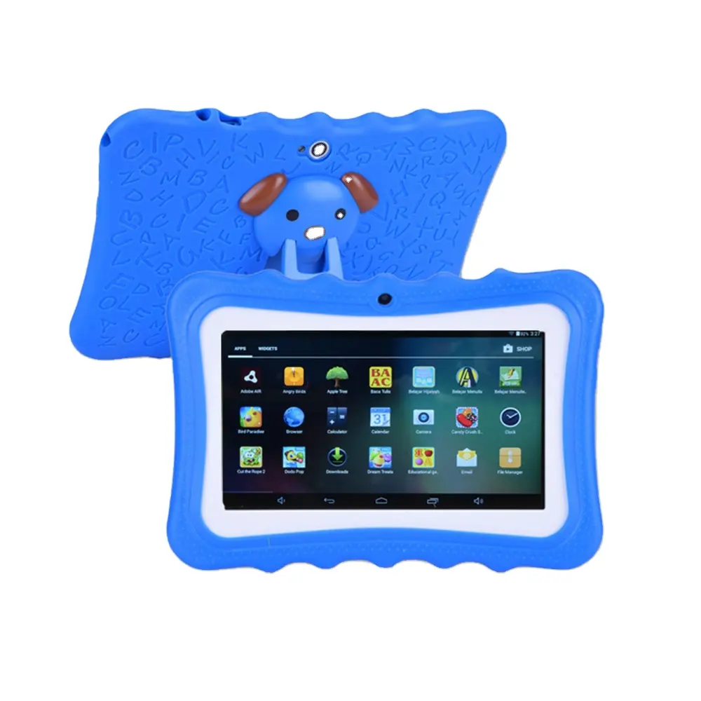 2021 del commercio all'ingrosso a buon mercato 7 pollici Per Bambini Learning Tablet PC Android Per Bambini student tablet Q7 Con Staffa