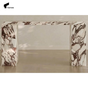 Tostone nội thất đồ nội thất calacatta Viola đá cẩm thạch tự nhiên lối vào giao diện điều khiển bảng cho lối vào phòng khách nhà biệt thự trang trí - Product Image 5