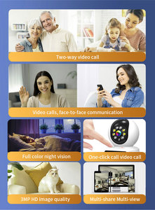 E3P videocamera faccia a faccia Video chiamata Video a due vie con chiamata One-touch a infrarossi e visione notturna a colori completa supporta il rifacimento del Video - Product Image 3