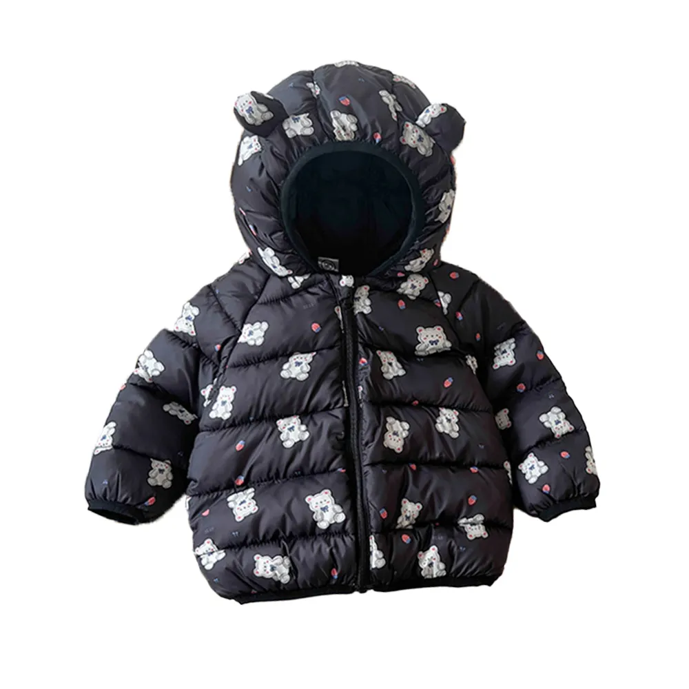 Sonbahar ve kış yeni çocuk giyim çocuk's kore versiyonu kapşonlu pamuk-yastıklı giysi erkek ve kız ceket bebek kış