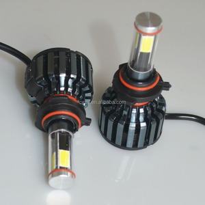 מחיר המפעל <span class=keywords><strong>g9</strong></span> 6000k עמיד למים 100w 12000lm cob הספק גבוה 9005 hb3 הוביל פנסים עבור משאיות ומכוניות 10-48v 4 צד