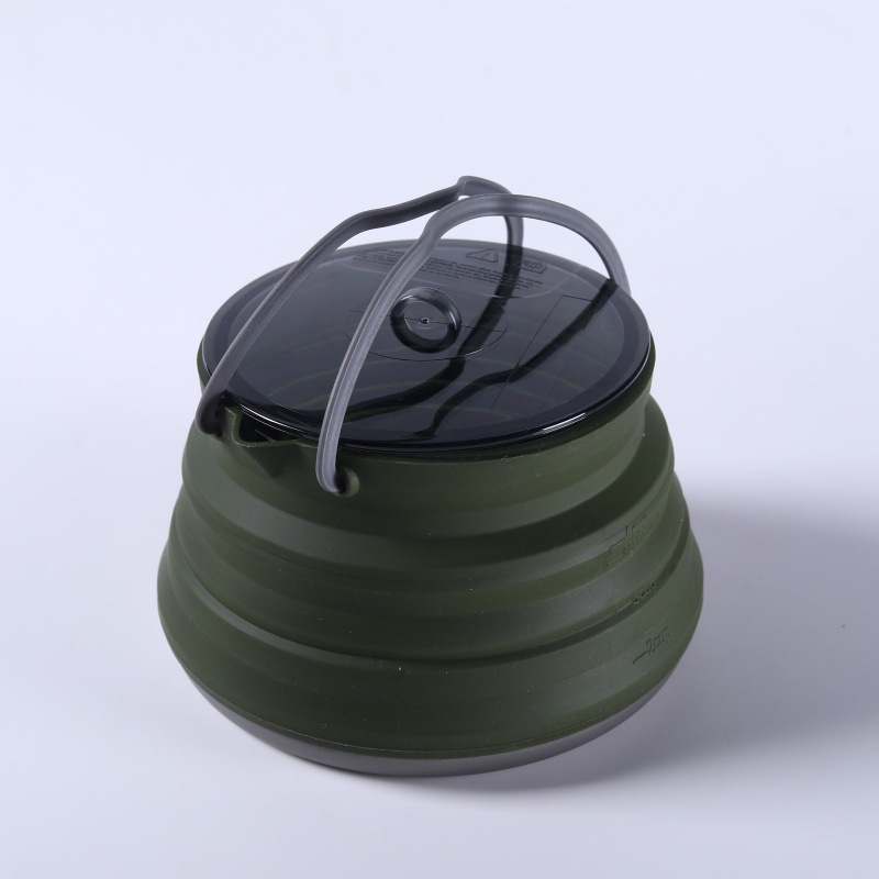 Dark green-foldable water kettle