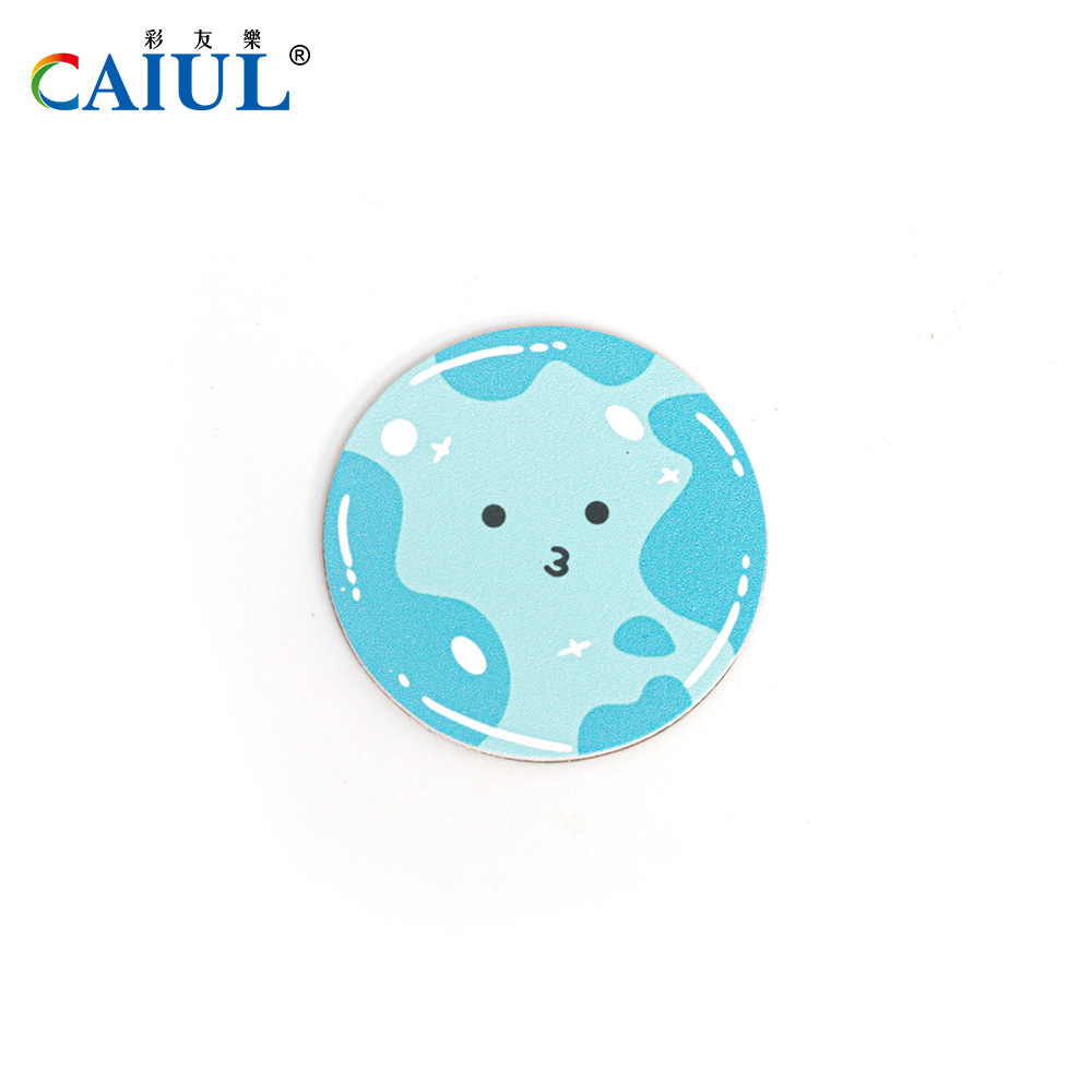 lens cover with blue milk pattern