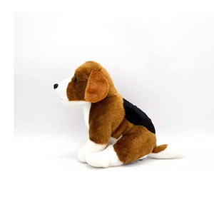 Eşlik peluş Buddy simülasyon sevimli coubeabeagle köpek şekli hayvan peluş oyuncak siyah nokta geri kabarık Beagle yumuşak oyuncak - Product Image 4