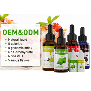 مصنع قطع أصلية مكون من مكونات عضوية وبدون سكر وبدون سعرات حرارية مكون من مكونات حلوى طبيعية ومحلاة سائلة بنقطة الفاكهة الراهبة - Product Image 3