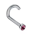 S shape 0.8*7mm pink