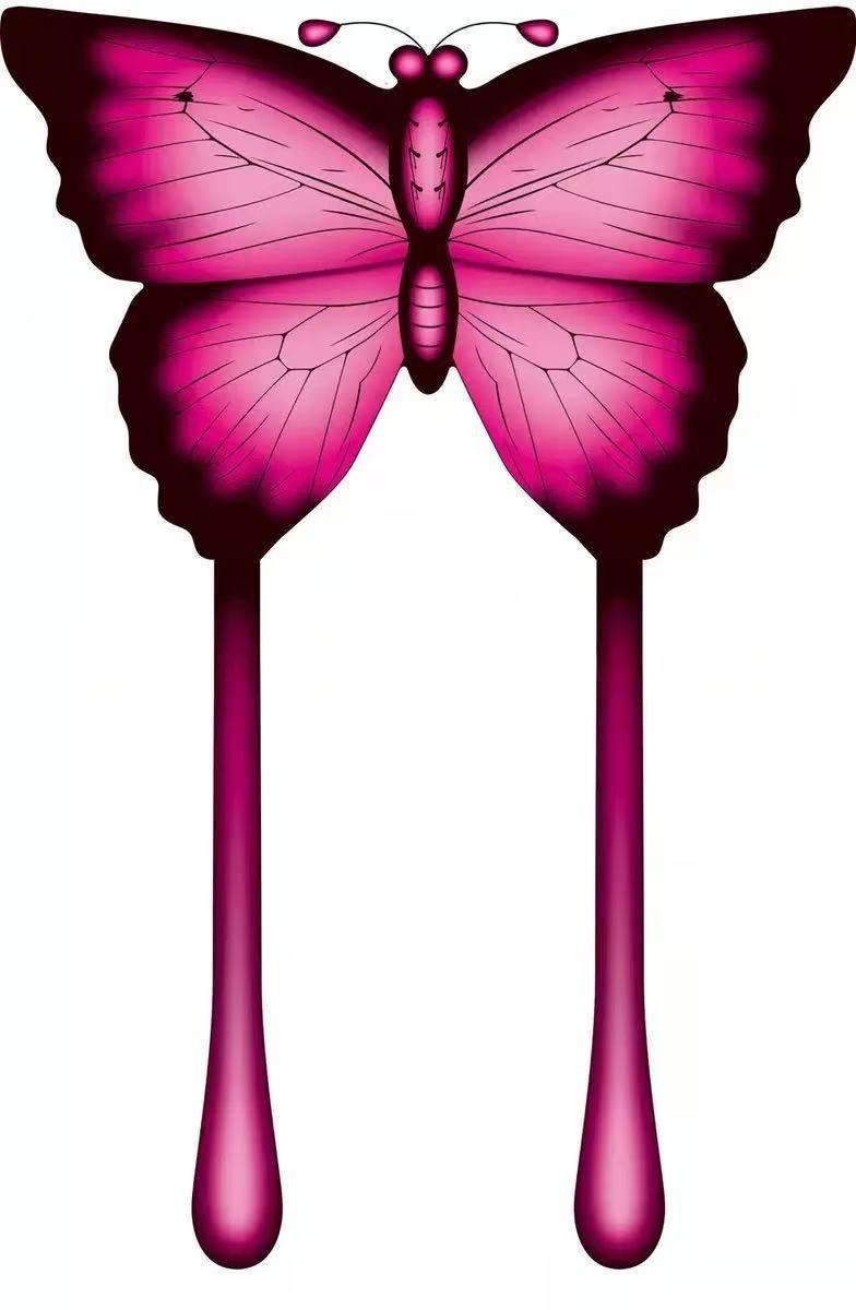 Papillon photo rose de 1,4 mètre de long