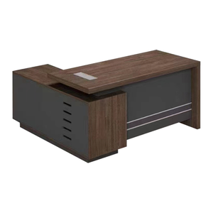 Escritorio de madera sólida minimalista para estudio, escritorio de lujo ligero con cajón de almacenamiento boss - Product Image 5