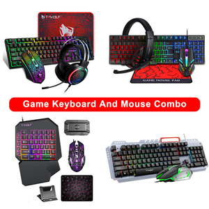 Teclado de sensación mecánica T16 con retroiluminación LED con cable USB con aluminio para juegos de ordenador de escritorio - Product Image 6