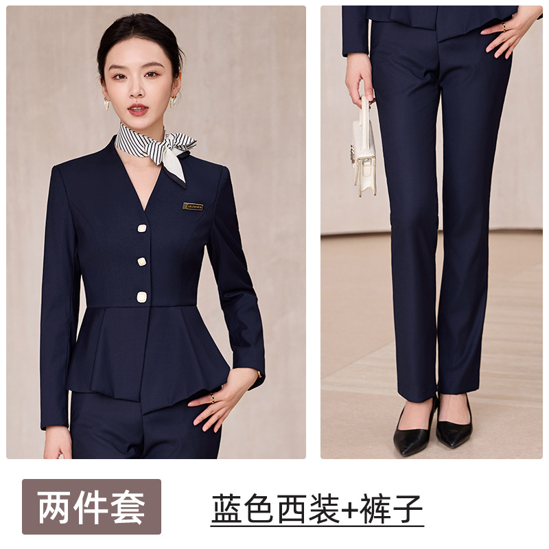 blue suit pants