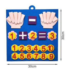 Diy教育玩具フェルト指番号数学玩具幼児を数える幼児インテリジェンス忙しいボードを開発する - Product Image 1