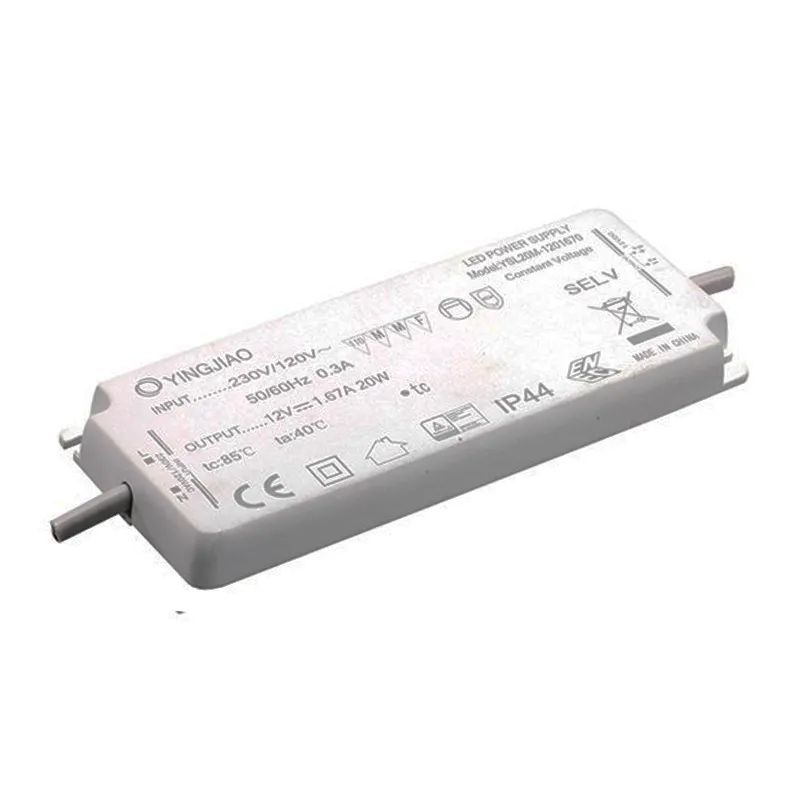 12V 12W Ultra Thin LEDแรงดันไฟฟ้าคงที่IP44กันน้ำแหล่งจ่ายไฟสำหรับLedกระจก/Ledแถบแสง