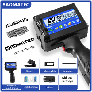Yaomatec Mehrsprachige Tinten patrone Tragbarer Hand-Tinten strahl drucker Verfalls datum Chargen code Maschine für Kunststoff karton Stahl - Product Image 5