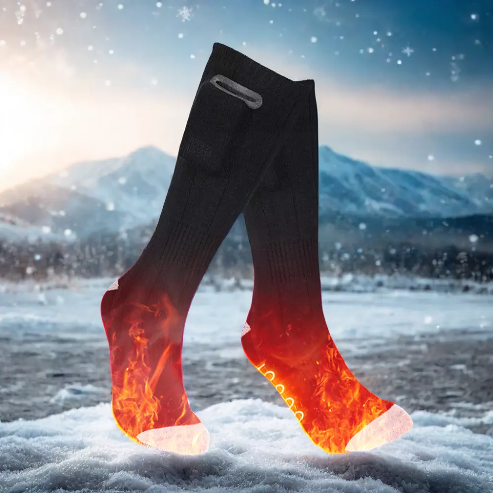 Chaussettes chauffantes en coton isolées extra épaisses unisexes pour hommes et femmes par temps froid extrême