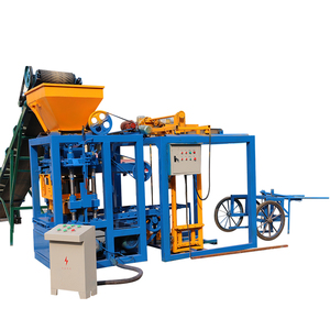 QT4-24B教客户使用半自动混凝土砌块机生产路缘石砌块 - Product Image 5