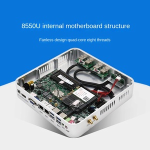 Mini PC de cuatro núcleos para uso doméstico, escritorio pequeño, Mini PC Core Gaming Sin ventilador, HTPC, Micro estación de trabajo de oficina, microordenador - Product Image 2
