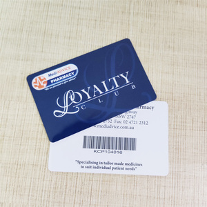 定制胶印塑料 QR 码卡 PVC 礼品忠诚条形码卡 - Product Image 4