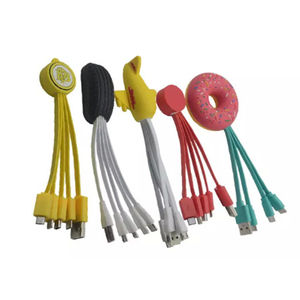 圣诞礼物USB C电缆定制聚氯乙烯手机Usb电缆任何形状定制USB电缆多端口微型C型8针 - Product Image 1