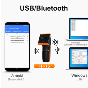 ブルートゥース付きFONKANハンドヘルドUHFRFIDリーダー-4.0長距離タグは、モバイルRFIDリーダーへのリアルタイムデータを検出します - Product Image 4