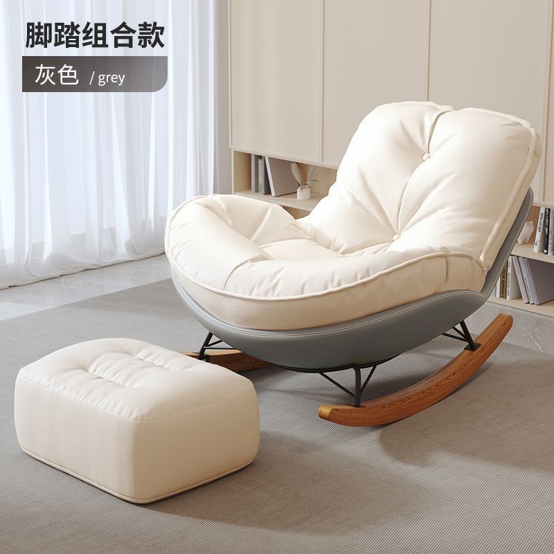 Base grise (coussin en daim importé) repose-pieds élégant