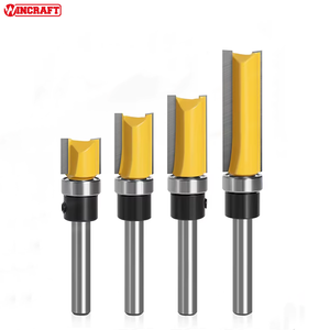 4pcs 1/4 "flush הנתב קצת דפוס נושא להב תבנית להב עץ גוזם