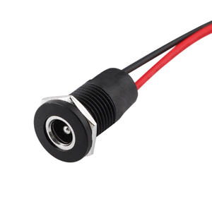 DC電源ケーブルコネクタ電子ネジ式パネルマウントDCパワージャック - Product Image 1