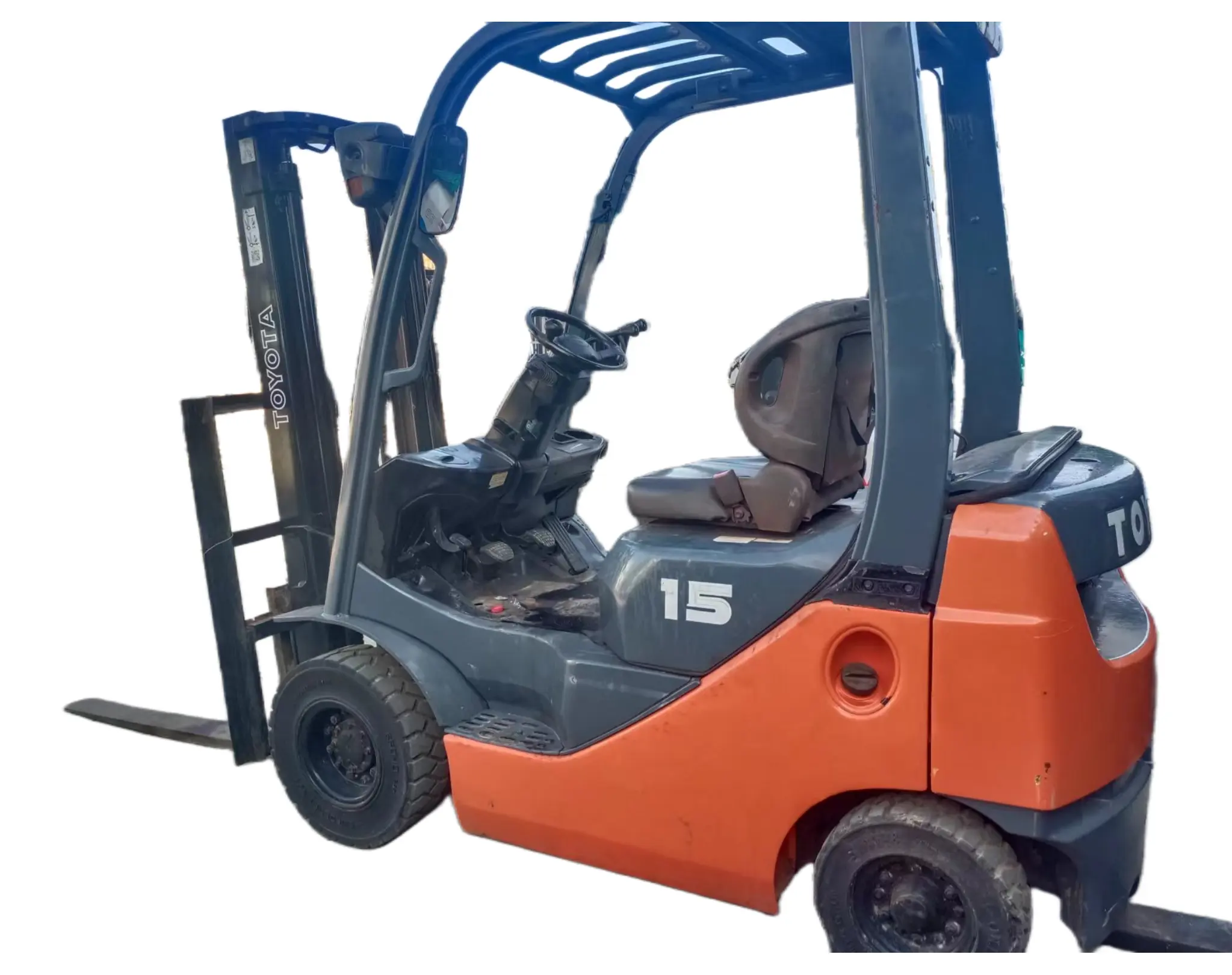 Used diesel power TOYOTA FD15 mini forklift truck excellent working condition 1.5ton hydraulic pallet lifting truck on hot sale