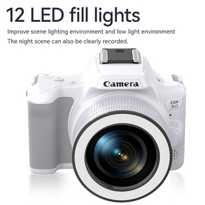 อุปกรณ์บันทึกวิดีโอกล้องพกพาความละเอียด HD 48MP D11ระบบซูมออปติคอล16X อุปกรณ์ถ่ายภาพสำหรับการเดินทางน้ำหนักเบามีระบบป้องกันภาพสั่นไหว - Product Image 4