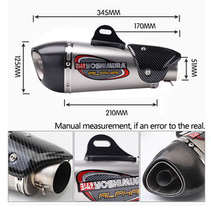 Motosiklet egzoz Alpha alfa paslanmaz çelik DB Killer susturucu kaçış bağlantı borusu için for R3 Z900 S1000RR cbrcbr650 R1