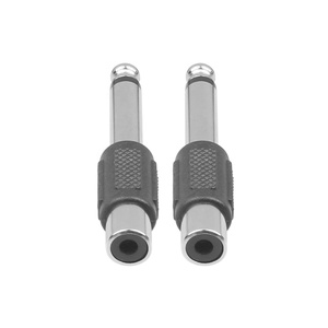 6.35MM Mono Plug Male to <strong>RCA</strong> Jack Female Audio Adaptor and Connector for DIY <strong>Headphone</strong> FM Microphone - Product Image 3