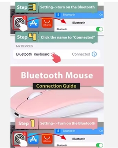 Portable Wireless RGB Backlit <strong>Keyboard</strong> Mouse Combo USB Interface Blue Tooth Mouse for <strong>Android</strong> Phone Inalambric Teclado Y Mouse - Product Image 5