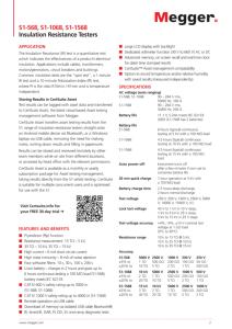 Megger S1-1568 15kV DC Insulation Testers - Heavy Duty Applications Noise Suppression Capability <strong>Software</strong> Filtering <strong>Function</strong> - Product Image 4