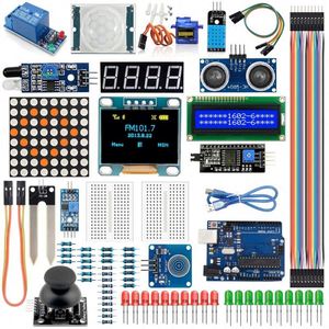 Arduiスターターキットプロジェクト用のDIY電子STEM 0.96 "OLED1602LCDディスプレイリレーサーボモーターDHT11 - Product Image 1