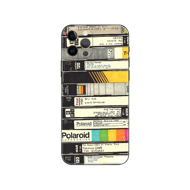 カスタムRETRO CLASSIC CASSETTEシリコンカバーforiPhone 11/12/13/14/15 Pro Max UV Printing Mobile Cell Phone Sublimation Case