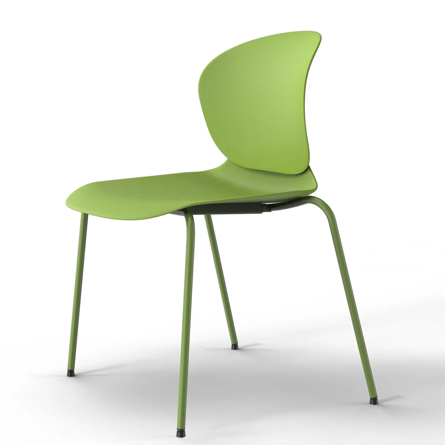 2023 새로운 디자인 에코 그린 폴리 프로필렌 PP 플라스틱 리셉션 룸 사무실 로비에 대 한 대기 의자