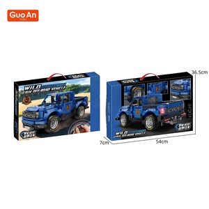 GUOAN oyuncaklar eğitim DIY teknolojisi uzaktan kontrolde OffRoad araç modeli yapı taşları monte tuğla oyuncaklar çocuklar için - Product Image 2