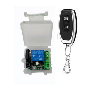 433Mhz ABS thông minh LED công tắc điều khiển 12V 1 kênh <span class=keywords><strong>RF</strong></span> từ xa Transmitter 10A không dây Relay Receiver DC kim loại điều khiển từ xa - Product Image 1