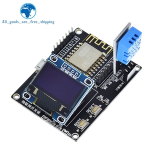 TZT ESP8266 hava istasyonu DIY kiti IOT ile Arduino için başlangıç kitleri 0.96 OLED ekran D1 MINI kablosuz WIFI Bluetooth modülü