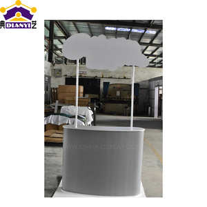 圆形折叠促销台定制设计户外展示商展耐用弹出式柜台 - Product Image 4