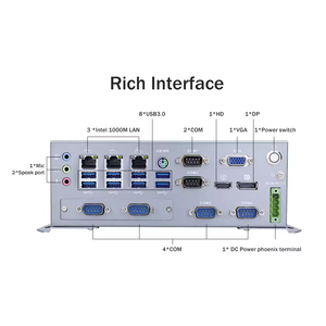 Fanless Industrial PC Intel I3-6100T/i5-6500T/i7-6700T 6x COM VGA/HD/DP Embedded <strong>Computer</strong> for Industrial Automation - Product Image 5