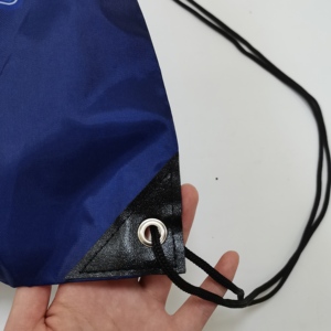 Mochila de poliéster impermeable de satén con cordón, Bolso pequeño de algodón con cordón, estampado personalizado, para deportes, lona, nailon - Product Image 6