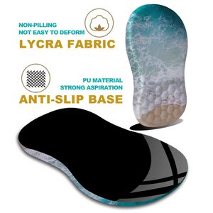 Comfortable <strong>Computer</strong> <strong>Use</strong> 87/104 Keys Anti-Slip Cartoon Memory Foam <strong>Keyboard</strong> Pad with Wrist Rest Silicon Material Support Mat - Product Image 4