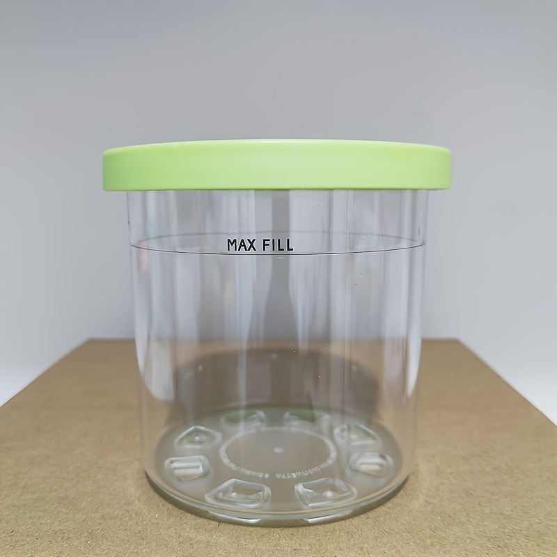 Green-capped ice cream jar