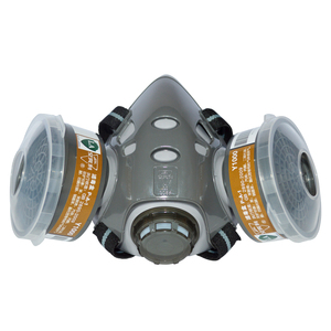 Penjualan langsung dari pabrik Respirator partikulat karet wajah setengah penuh dengan masker <span class=keywords><strong>Gas</strong></span> <span class=keywords><strong>filter</strong></span> ganda - Product Image 5